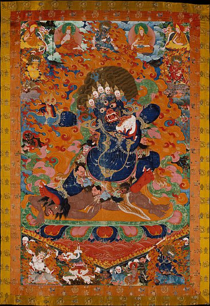 Raffigurazione di Yama proveniente dal Tibet, XVII-XVIII secolo