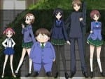 i personaggi principali della serie, da sinista: Niko, Chiyuri, Haru, Kuroyukihime, Takumu e Megumi